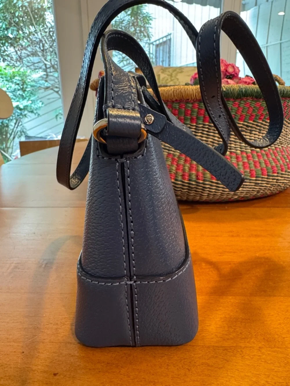 Kate Spade blue leather crossbody with matching wallet, NWOT - Picture 6 of 8